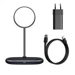 Бездротова зарядна підставка Baseus Swan 2in1 Wireless Magnetic (MagSafe) Charging Bracket - мініатюра 5