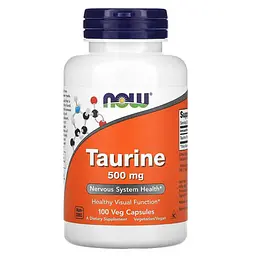 Таурин Taurine 500 mg 100 капсул NOW vit0004871