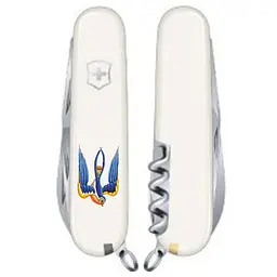 Ніж Victorinox Spartan Ukraine 91мм 12функ біл Ластівка