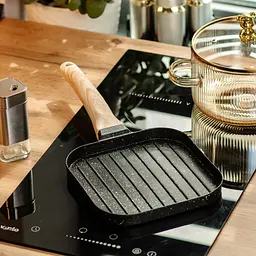 Сковорода-гриль з антипригарним покриттям 18,3*18,1*2 см, чорний Breakfast HP39568B - мініатюра 7