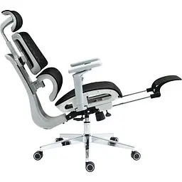 Офісне крісло GT Racer B-2450 White/Black [125571] - мініатюра 7