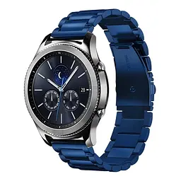 Ремінець Universal Stainless Steel 22 mm Samsung/Amazfit/Huawei Blue (34698_3342399)