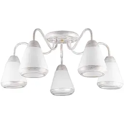 Люстра стельова Brille вінтаж E27 60W WH (BKL-579C/5)