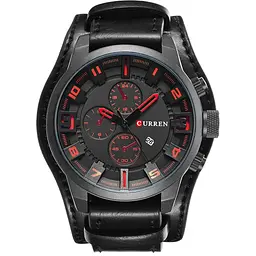 Годинник наручний Curren 8225 Black (18685)