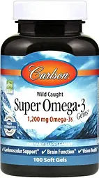 Риб'ячий жир для сердця Carlson Super Omega-3 1200 мг 100 капс