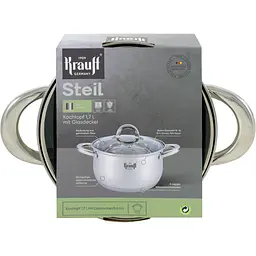 Каструля Krauff Steil зі скляною кришкою 16 см 1.7 л (26-238-073) - мініатюра 7