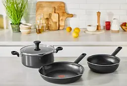 Сковорода Tefal з кришкою Day by Day 20см з кришкою алюміній бакеліт скло чорний kuh0014404 - мініатюра 2