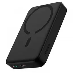 Магнітний бездротовий акумулятор зарядний Baseus Magnetic Mini wireless Fast Charging 10000 mAh PPCX110201 - мініатюра 2