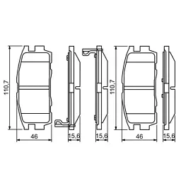 Гальмівні колодки Bosch 0 986 494 251 - миниатюра 6