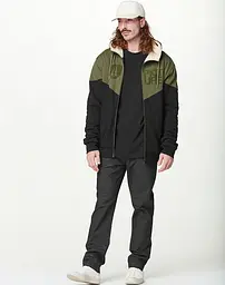 Толстовка Picture Organic Basement Plush Hoody L Чорний-Оливковий - мініатюра 3