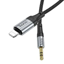 Кабель Hoco UPA26 Fresh digital audio conversion cable iP Black - мініатюра 4
