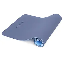 Килимок спортивний Cornix TPE 183 x 61 x 0.6 см для йоги та фітнесу XR-0003 Blue/Sky Blue - мініатюра 2