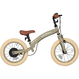 Велосипед-біговел Qplay Miniby 3в1 14" Grey-Green (CB01MiniBy14GreyGreen) - мініатюра 6