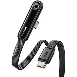 Дата кабель Baseus MVP 3 side plug and stand Type-C to Type-C 100W (2m) (P10382500121) Cosmic Black - мініатюра 2