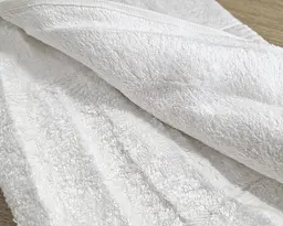 Турецький бамбуковий махровий рушник Cestepe 70х140 Bamboo Sarev White - мініатюра 3
