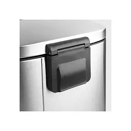 Відро для сміття з плавним закриттям прямокутне Mixxus Bevel-TC0112 SS Color 12л нержавіюча сталь MI7087, Нержавіюча сталь - мініатюра 5