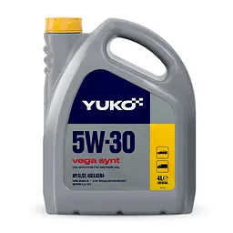 Автомобільна моторна олива YUKO VEGA SYNT 5W-30 4л 4823110401460 - мініатюра 1