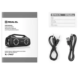 Портативна акустика Real-EL X-747 Black (X-747 Black) - мініатюра 12