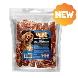Ласощі для собак UniQ PETS Філе качки з хрящами, 500 г - мініатюра 4