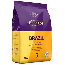 Кава в зернах Lofbergs Brazil 1 кг