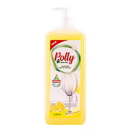 Средство для мытья посуды POLLY LEMON с дозатором 1000мл(PO51660)