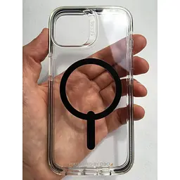 Протиударний чохол Gear4 Piccadilly MagSafe для iPhone 13 / 14 /15 (6.1") Прозорий Black (702010126) - мініатюра 8