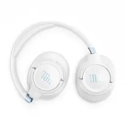Наушники беспроводные JBL Tune 780NC, White, Bluetooth, микрофон, аккумулятор 690 mAh, технология "Pure Bass", кнопки на чашках наушников, быстрая зарядка (JBLT780NCWHT) - миниатюра 3