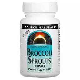 Екстракт Броколі 250 мг Broccoli Sprouts Source Naturals 30 таблеток