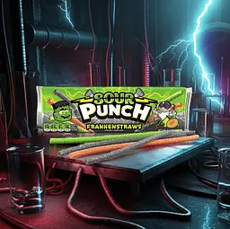Кислі жувальні цукерки Sour Punch Frankenstraws 91г - мініатюра 5