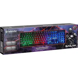 Клавіатура ігрова Defender Spark GK-300L UA LED підсвітка (45302)