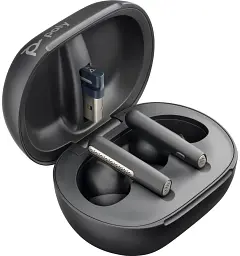 Навушники TWS Poly Voyager Free 60+ Earbuds + BT700A + TSCHC Black (7Y8G3AA) - мініатюра 4