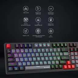 Клавіатура GamePro Red Switches механічна (MK120R) - мініатюра 5
