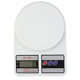 Електронні кухонні ваги RIAS SF-400 з LCD-дисплеєм 10 кг White (3sm_523460064) - мініатюра 4
