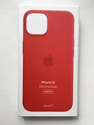 Чохол протиударний силіконовий Silicone Case MPRW3ZE/A MagSafe (Original) для Apple iPhone 14 (6.1") Red - мініатюра 4