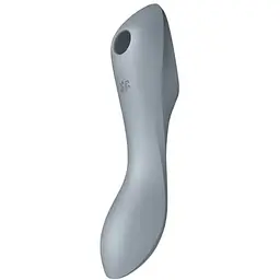 Вакуумний стимулятор із вібрацією Satisfyer Curvy Trinity 3 Сірий