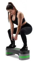 Степ платформа Hop-Sport HS-PP020AS чорно-зелена