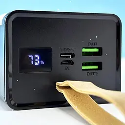 Повербанк WUW-TUGII Y55 Powerbank портативний акумулятор 50 000 mAh LED-індикація Чорний - мініатюра 3