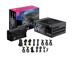 Блок живлення MSI MPG Ai1300TS PCIE5 80+ Titanium (MPG Ai1300TS PCIE5) Black - мініатюра 2