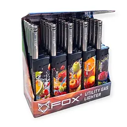 Запальнички побутові Fox Utility Gas Lighter блок 25 шт кухонні