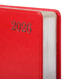 Щоденник-діловий записник А5 Leo Planner датований 2026 City червоний 368 сторінок (252666) - мініатюра 3