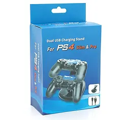 Зарядка для джойстиків PS4 — зарядна станція для PlayStation DoubleShock DualShock 4 - мініатюра 5