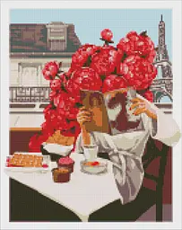 Алмазна мозаїка/вишивка Квітучий Париж ©Kira Corporal 40*50 см Ідейка AMO 7507
