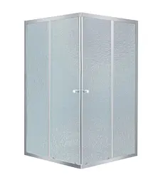 Набір Lidz Душова кабіна Wawel SC80x80.SAT.LOW.FR, квадратна, скло Frost 4 мм + Душовий піддон Kapielka ST80x80x14 - мініатюра 2