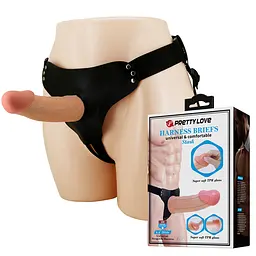 Страпон - Pretty Love Harness Briefs Stark