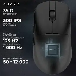 Мишка Ajazz AJ159P MC Wireless/Bluetooth/USB Charging Dock Black (AJ159P-MC-B) - мініатюра 11