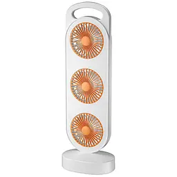 Настільний вентилятор Three Head Fan 1200 mAh Orange