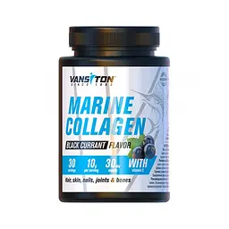 Морський колаген Vansiton Marine Collagen, 300 грам - Чорна смородина для шкіри, волосся та нігтів