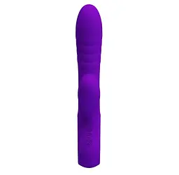 Вибратор Pretty Love Jersey Clitoral Massager кролик с вакуумным стимулятором клитора, 21.8х3.6 см фиолетовый - миниатюра 2