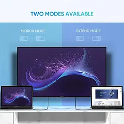 Кабель перехідник UGREEN MM142 USB Type-C для HDMI 4K Ultra HD (4K@60Hz; 1080P@144Hz) Aluminium Black 1m (25155) - мініатюра 4