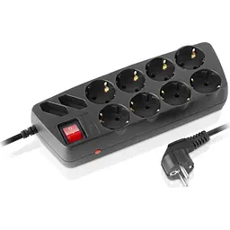 Мережевий фільтр живлення REAL-EL RS-10 Protect, 5m, black (EL122300040) - мініатюра 5